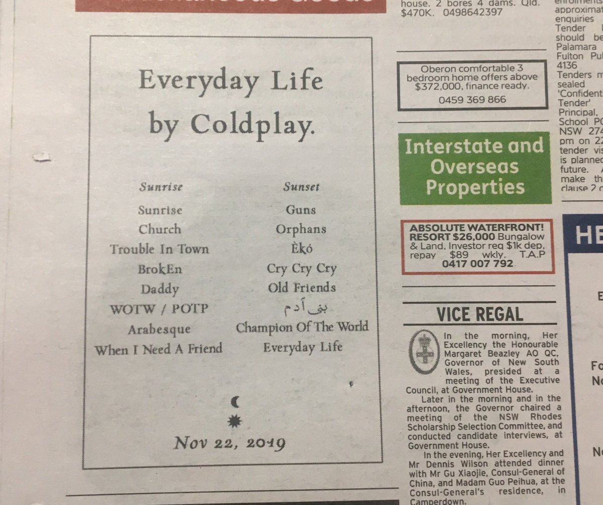 Coldplay - Everyday Life (Official Lyric Video) 