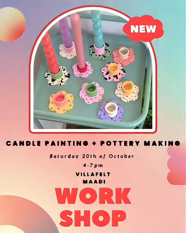 Candle Painting + Pottery Making at Villafelt Maadi Cairo Gossip